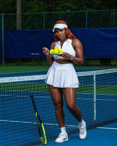 That one cliche tennis shoot 🤧 - #roseshotz🌹 • • • Muse- @_arvrissawhitnayy_ • • • • • •#tallahasseephotographer #photographer #photography #portraitphotography #roseshotz🌹 #fujifilm #fyp #explore #foryou #explorepage #tennis #editorial #editorialphotography Tennis Court Photoshoot Black Women, All White Tennis Outfit, Tennis Players Women, Tennis Campaign, Tenis Photoshoot, Tennis Skirt Photoshoot, Tennis Poses Photo Ideas, Tennis Shoot, Creative Editorial Photography