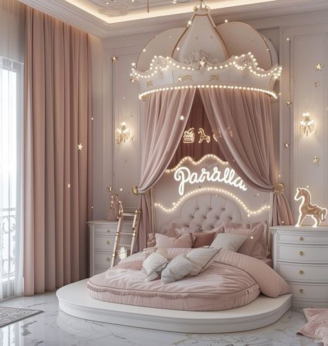 Princess Kids Room, Kids Bedroom Furniture Design, Kids Bed Design, Fall Bedroom Ideas, Small Room Design Bedroom, Luxe Bedroom, Kids Room Interior Design, Luxury Room Bedroom, Modern Kids Bedroom