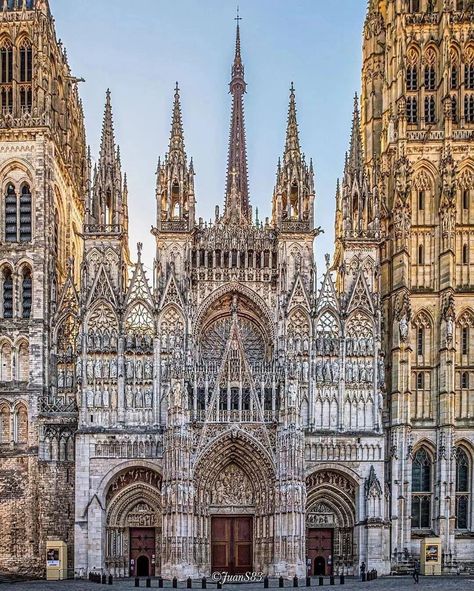 Rouen Cathedral, Rouen France, Cathedral Architecture, Notre Dame Cathedral, Travel Around Europe, European Architecture, Visit France, Europe Vacation, Church Architecture