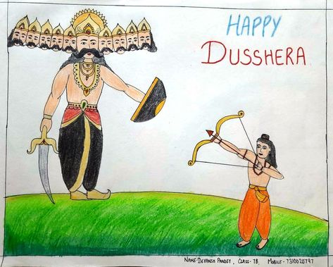 Happy Dusshera, Lotus Flower Art, Art Drawings For Kids, Lotus Flower, Easy Drawings, Flower Art, Lotus, Art Drawings, Drawings