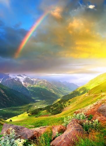 Rainbow Photography Nature, Rainbow Images, Rainbow Sunset, Rainbow Pictures, Rainbow Photography, Mountain Valley, Rainbow Sky, Rainbow Aesthetic, Summer Landscape