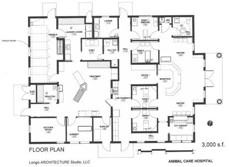 Veterinary design on a dime | DVM 360 Veterinary Design, Hospital Floor Plan, Animal Shelter Design, Vet Practice, Veterinarian Office, Hospital Plans, Vet Hospital, Clinic Interior, Animal Clinic