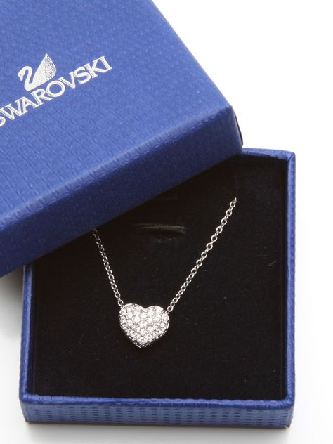 My gift to the bridesmaids:  Swarovski crystal dual-sided heart pendant. Svarowski Jewelry, Plaid Skater Dress, Swarovski Heart Necklace, Tommy Hilfiger Fashion, Bvlgari Jewelry, Swarovski Heart, Indie Jewelry, My Gift, Swarovski Bracelet