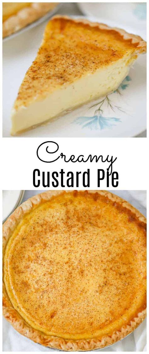 Custard Pie Recipe Easy, Old Fashioned Custard Pie, Egg Custard Pie Recipe, Old Fashioned Custard, Egg Custard Pie, Custard Pie Recipe, Postre Keto, Custard Desserts, Easy Pie Recipes