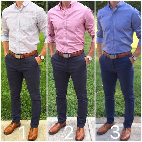 Blue Chinos Men Outfits, Blue Chinos Men, Chinos Men Outfit, Chinos Men, Mens Business Casual Outfits, Shirts And Pants, Formal Men Outfit, Formal Mens Fashion, Blue Chinos