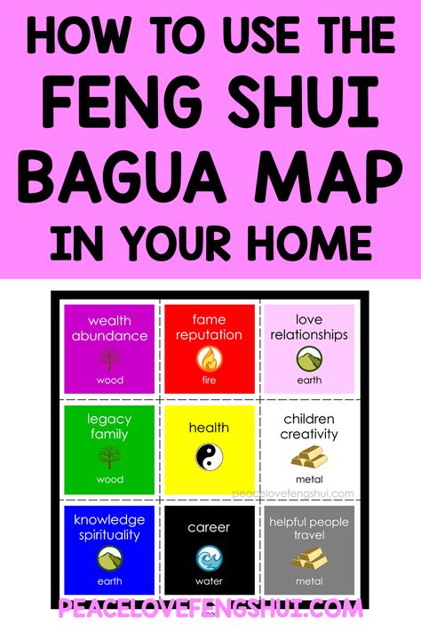 how to use the feng shui bagua map in your home. tips for using the bagua map. everything you need to know about the feng shui energy map! Feng Shui Map Floor Plans, Feng Shui Bagua Map How To Apply, Feng Shui House Layout Floor Plans, Bagua Map Feng Shui Home, Bagua Map Feng Shui, Feng Shui Energy Map, Feng Shui House Layout, Feng Shui Map, Feng Shui Artwork