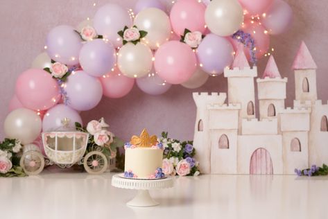 Princess Cake Smash Photographer 1st Birthday Girl Theme, Princess Cake Smash, Princess Smash Cakes, Princess Theme Cake, Jersey Cake, 1st Birthday Princess, Cake Smash Theme, 1st Birthday Girl Decorations, Princess Theme Birthday