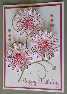 Daisy Delight Stampin' Up, For Birthday Card, Daisy Cards, Birthday Card Design, Making Greeting Cards, Design Cool, Su Cards, Punch Cards, Stamping Up Cards