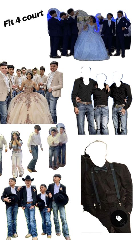 Damas And Chambelanes Outfits, Chambelanes Outfits Quinceanera Blue, Quinceanera Court Outfits, Damas Outfits Quinceanera, Quinceanera Chambelanes Outfits, Quince Court Outfits, Quince Chambelanes Outfits, Baby Blue Quinceanera Dresses, Chambelan Outfits