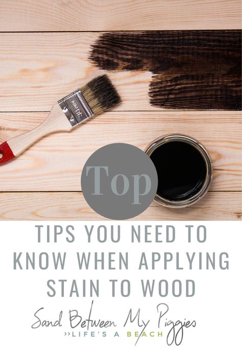 How To Stain Wood, Diy Wood Stain, Stain Wood, Oil Based Stain, Upcycled Furniture Diy, Staining Cabinets, Water Based Stain, Diy Projects For Kids, Wood Project