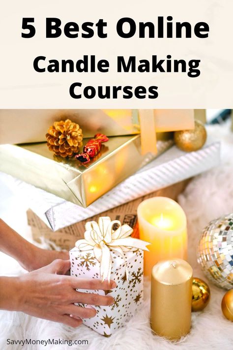 Learn how to make candles for sale or for hobby with these online classes. Candle making is a popular craft to make and sell on platforms like Etsy. Craft To Make And Sell, Diy Fun Projects, Candle Science, Candle Making Studio, Craft To Make, Specialty Candles, Make Candles, Candle Making Business, Candle Supplies