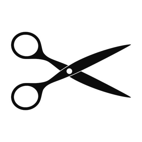 White Scissors Icon, Open Scissors Drawing, Scissor Silhouette, Scissor Illustration, Scissors Logo Design, Open Scissors, Beard Silhouette, Scissors Drawing, Scissors Logo