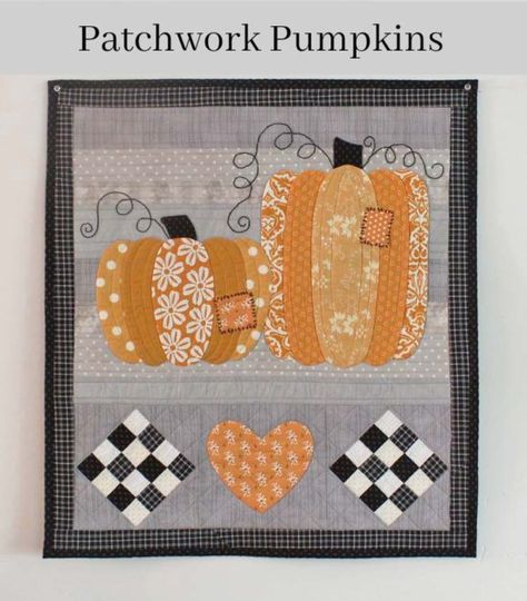 My Patterns - The Crafty Quilter Applique Tutorial, Pink Quilts, Fall Quilts, Quilt Block Pattern, Machine Applique, Pumpkin Pattern, Free Motion Quilting, Mug Rugs, Quilt Shop