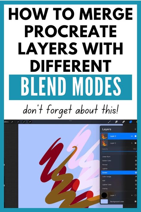 How to Merge Procreate Layers with Different Blend Modes! In this Procreate lesson, learn how to combine Procreate layers that have different blend modes. How To Blend In Procreate, Procreate Layers, A Lot Of Layers, Procreate App Tutorial, Procreate Tutorials, Procreate Ipad Tutorials, Ipad Tutorials, Digital Portraits, Blending Tools