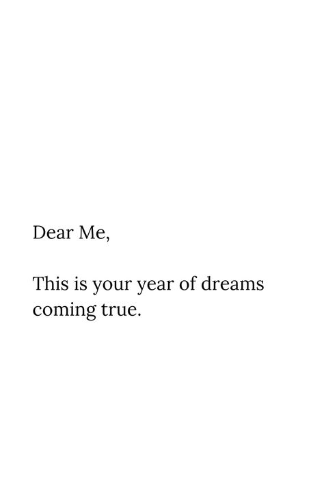 Dear Me,

This is your year of dreams coming true. Self Healing Quotes, Dear Me, Note To Self Quotes, Lace Patchwork, Self Quotes, Reminder Quotes, Deep Thought Quotes, Instagram Quotes, Neck Lace