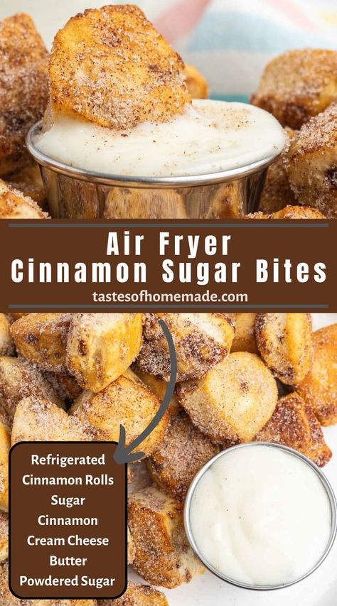 Canned Cinnamon Roll Air Fryer, Air Fryer Cinnamon Roll Bites, Cinnamon Roll Bites Recipe, Teaching Kids To Cook, Cinnamon Roll Bites, Cinnamon Bites, Recipes Kids Can Make, Frozen Dinner Rolls, Spring Breakfast