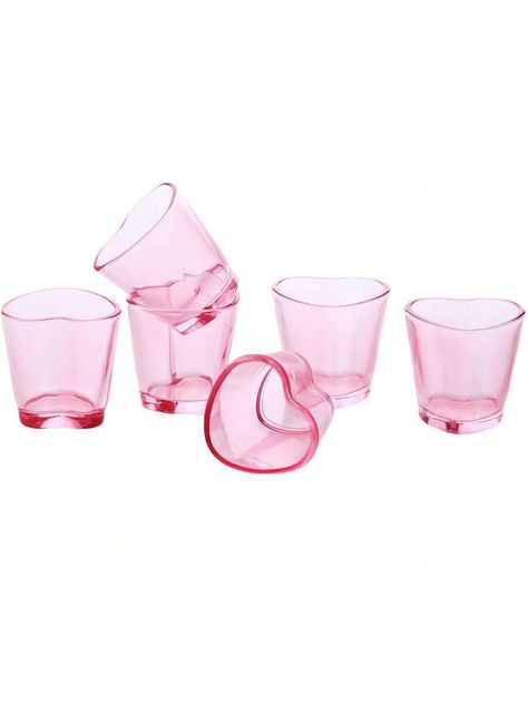 6/12Pcs Heart Shaped Shot Glasses Set 1.5 Oz Clear Cute Mini Shot Glasses Tequila Heart Cup For Whiskey Tequila Vodka Liquor Party Valentine's Day ChristmasI discovered amazing products on SHEIN.com, come check them out! Fantasy Apartment, Pink Tequila, Ginger Cakes, Liquor Party, Heart Cup, Liquor Glasses, Christmas Cups, Ginger Cake, Nail Salon Design