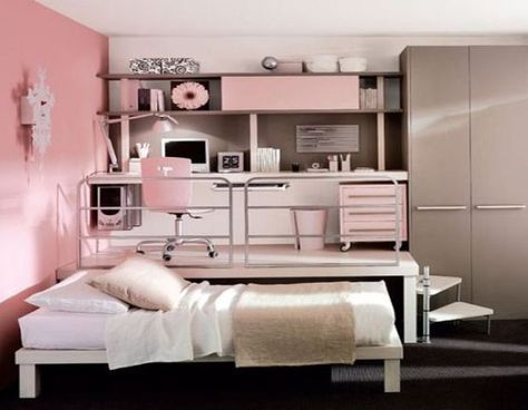 Small Teen Bedroom, Teen Bedroom Designs, Small Bedrooms, Small Bedroom Designs, Cute Bedroom Ideas, Yellow Design, Girl Bedroom Designs