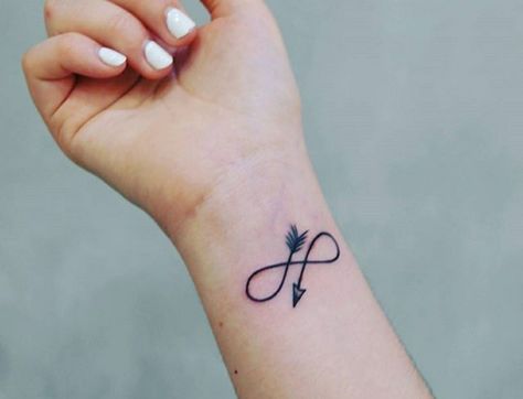 Wrist Tattoos For Girls, Infinity Arrow Tattoo, Simple Arrow Tattoo, Mens Arrow Tattoo, Arrow Tattoo On Wrist, Arrow Tattoos For Women, Geometric Arrow Tattoo, Wrist Tattoos Girls, Small Arrow Tattoos