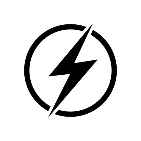 Lightning icon illustration, electric power vector logo design element. Energy and thunder electricity symbol concept. Lightning bolt sign in the circle. Power fast speed logotype. Lightning Bolt Logo Design, Electric Logo Design, Speed Icon, Thunder Power, Electricity Logo, Energy Icon, Electric Logo, Speed Logo, Electric Bolt