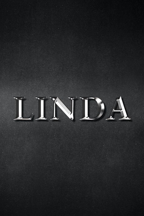 Linda typography in silver metallic effect design element | free image by rawpixel.com / Maewh Canva Metallic Font, Silver Logo Design, Metallic Logo Design, Chrome Font, Metal Typography, Metal Logo Design, Chocolate Logo, Crystal Texture, Illustration Woman