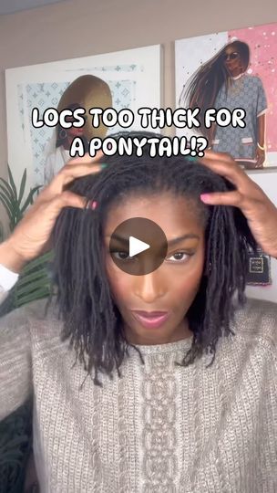 Locs In A Ponytail, Loc Ponytail Styles, Locs Ponytail, Ponytail Short Hair, Loc Ponytail, A Ponytail, Sisterlocks, Ponytail Styles, 1k Views