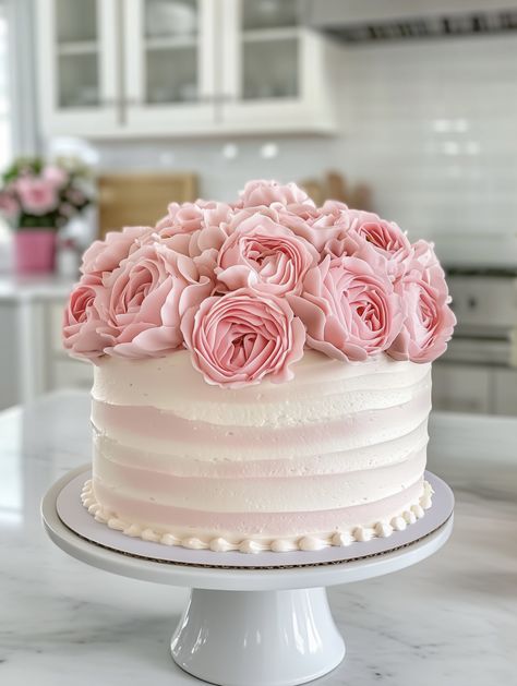 Roses Cake, Rose Cake, Wedding Food, Roses, Cake, Birthday