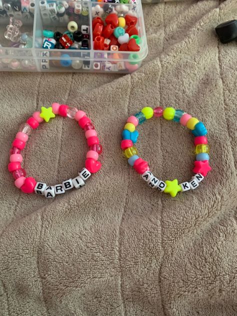 Barbie Kandi, Matching Kandi Bracelets, Kandi Inspo, Diy Kandi Bracelets, Pony Bead Bracelets, Diy Kandi, Kandi Ideas, Kandi Cuff, Bracelet Inspo