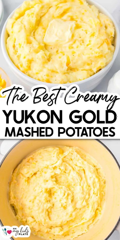 Mashed Golden Potatoes With Skin, Yellow Potatoes Recipes Mashed, Gold Potatoes Mashed, Mashed Golden Potatoes, Yellow Mashed Potatoes, Mash Potato Recipes, Fresh Mushrooms Recipes, Mashed Potatoes With Skin, Gold Mashed Potatoes