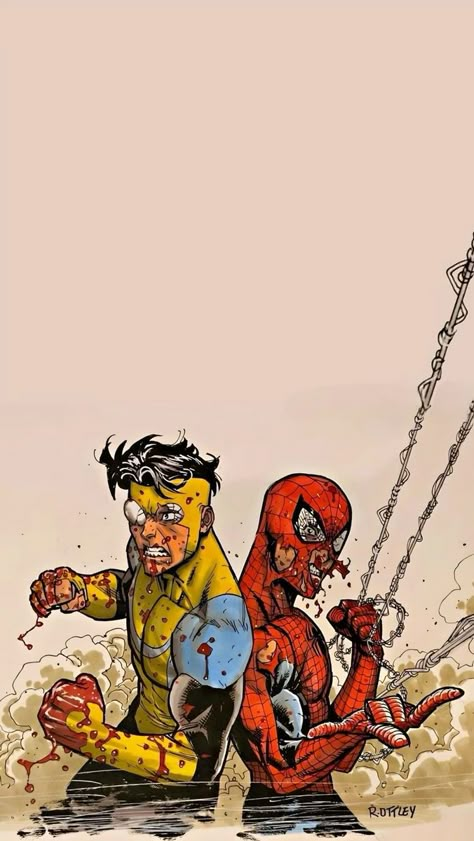 Hellboy Tattoo, Invincible Comic, Image Spiderman, Spiderman Artwork, Spiderman Pictures, Marvel Comics Wallpaper, Marvel Spiderman Art, Dope Cartoon Art, Superhero Wallpaper