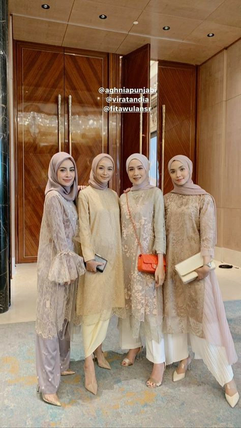 Renda Kebaya, Hijab Gown, Dress Brokat Modern, Kondangan Outfit, Kebaya Lace, Hijab Sport, Kebaya Modern Dress, Hijab Dress Party, Kebaya Brokat