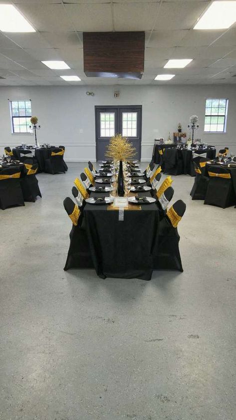 Retirement Retirement Party Ideas | Photo 3 of 15 | Catch My Party Retirement Table Decorations Ideas, Retirement Party Ideas For Men, Work Retirement Party Ideas, Retirement Party Centerpieces, Happy Retirement Decorations, Gold Tablescape, Retirement Party Ideas, Teacher Retirement Parties, Retirement Decorations