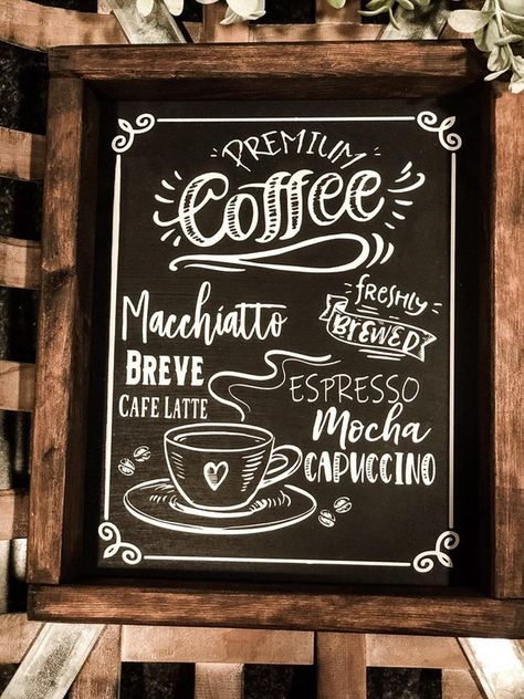 Coffee Shop Chalkboard Signs, Bar Chalkboard Ideas, Chalk Art Coffee, Bar Chalkboard, Cafe Chalkboard, Chalk Menu, Coffee Chalkboard, Coffee Shop Signs, Chalk Sign