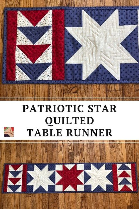 Fourth Of July Table Runners Quilt Patterns, Patriotic Sewing, Witch Quilt, Quilt Runners, Patriotic Table Runner, Quilted Table Runners Christmas, Patriotic Projects, Table Topper Patterns, Table Runner Diy