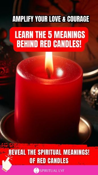 Discover how red candles can transform your life with their profound symbolism. From igniting passion in relationships to boosting courage, learn the top 5 meanings of red candles and how to use them effectively in your daily rituals. Perfect for anyone looking to deepen their spiritual practice or bring more love and bravery into their lives. Pin now to explore the magic of red candles! Red Candle Protection Spell, Candle Protection Spell, Love Rituals, Candle Meaning, Red Meaning, Red Candle, Spiritual Candles, African Spirituality, Daily Rituals