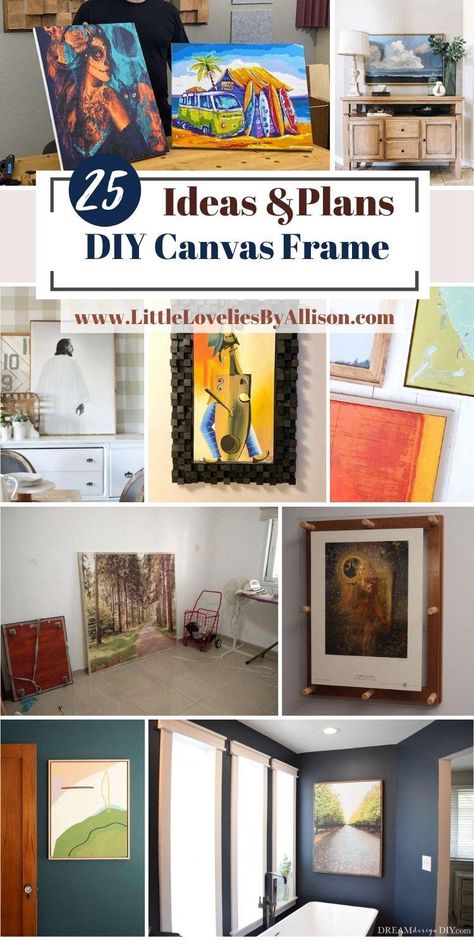 Canvas Frame Ideas, Diy Canvas Frame, Framing Canvas, How To Make Frames, Framing Ideas, Disney Canvas, Clip Frame, Frame Ideas, Easy Canvas Art