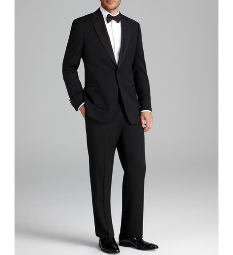 Armani Collezioni Giorgio Peak Lapel Tuxedo Suit: http://www.stylemepretty.com/2016/07/25/wedding-groom-menswear-tuxedo-suit/ Jislain Duval, Peak Lapel Tuxedo, Armani Suit, Dressy Clothes, Suit Groom, Armani Suits, Armani Black, Glad Rags, Tuxedo Suit