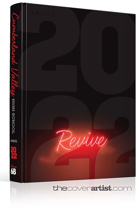 "Revive"-Cumberland Valley High School, Mechanicsburg, PA. #YBK #Yearbook #YearbookCover #YearbookTheme #YearbookIdea #BookCover #CoverDesign #Bookstagram #GraphicDesign #AdobeIllustrator Yearbook Covers Aesthetic, Vhs Yearbook Theme, Homeschool Yearbook Ideas, Yearbooks Cover Ideas, Netflix Yearbook Cover, Neon Yearbook Theme, Cute Yearbook Covers, Yearbook Covers Themes Unique, Vintage Yearbook Themes