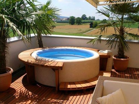 H Whirlpool Deck, Piscina Container, Best Inflatable Hot Tub, Soft Tub, Small Hot Tub, Round Hot Tub, Hot Tub Landscaping, Piscina Intex, Hot Tub Surround