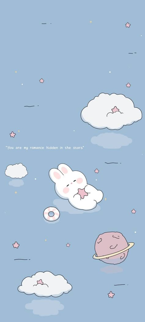 Pastel Blue Lockscreen, Blue Rabbit Wallpaper, App Wallpaper, Rabbit Wallpaper, Cute Lockscreens, Cute Desktop, Vintage Flowers Wallpaper, Bunny Wallpaper, Cute Panda Wallpaper