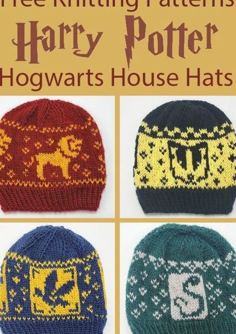 Knitted Harry Potter, Harry Potter Knitting Patterns, Tricot Harry Potter, Harry Potter Knitting, Harry Potter Knit, Gryffindor Ravenclaw, Harry Potter Crochet, Ravenclaw Hufflepuff, Harry Potter Hogwarts Houses