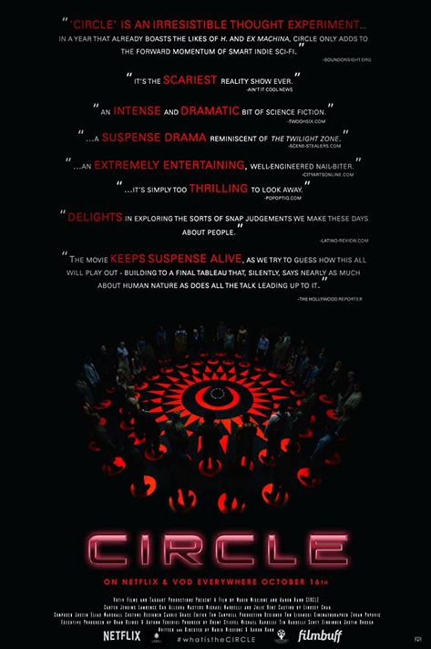 Circle (2015) Cast: Julie Benz, Carter Jenkins, Cesar Garcia, Mercy Malick, Lisa Pelikan, etc -- https://www1.zoechip.com/movie/circle-11308 Circle Movie, Twilight Scenes, Film Thriller, Julie Benz, Thought Experiment, Movie Info, 2015 Movies, Thriller Movies, Ex Machina