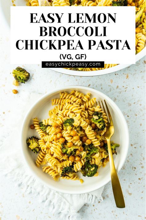 This lemon broccoli chickpea pasta has a perfectly balanced flavor with super simple ingredients. Plus, this pasta has a healthful punch of protein (26 grams!) thanks to the power of chickpeas! Overall, this easy chickpea pasta is one satisfying meal that also happens to be great for you. Chickpea Pasta Recipe, Banza Pasta Recipes Healthy, Chick Pea Pasta Recipe, Chickpea Pasta Recipes, Chickpeas Pasta, Chickpea Dishes, Broccoli Chickpea, Lemon Broccoli, Pegan Diet