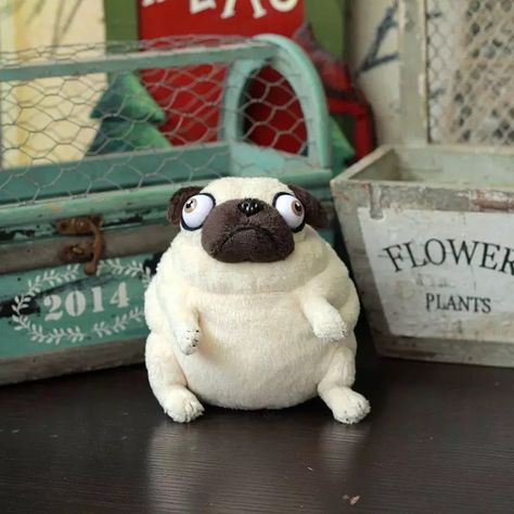 Pig The Pug, Fat Pug, Dog Packing List, Dog Stuffed Animal, Master Card, The Pug, New Material, Kawaii Plushies, Plush Toy Dolls