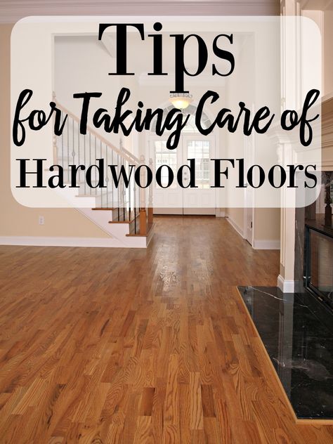 Tips for Taking Care of Hardwood Floors #HouseExperts Wood Floor Care, Hardwood Floor Care, Diy Hardwood Floors, Hardwood Floor Colors, Wood Floor Cleaner, Clean Hardwood Floors, Cleaning Wood Floors, Refinishing Hardwood Floors, Refinishing Floors