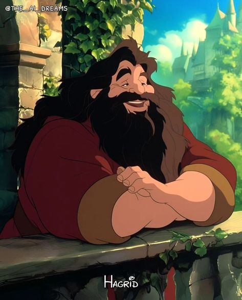 Hagrid Fanart, Old Disney Animation, Animation Disney, Harry Potter Disney, Bellatrix Lestrange, Walt Disney Animation, J K Rowling, Ginny Weasley, Remus Lupin