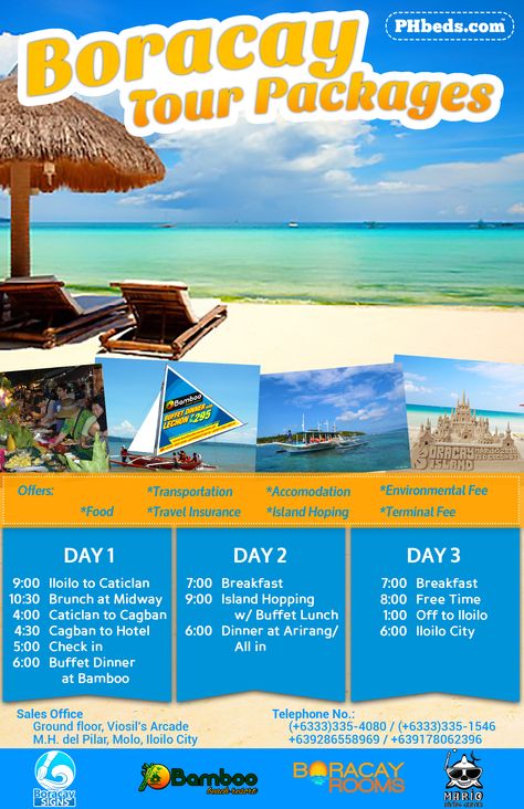 Tour Packages Design, Family Tree Art, Boracay, Travel Brochure, Island Hopping, Travel Packages, Design Drawing, Tour Packages, Travel Insurance