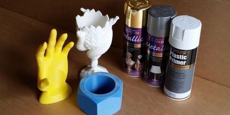 Painting PLA: How to Paint 3D Prints | All3DP Paint 3d, Painting 3d, Spray Paints, Craft Knives, Things To Make, 3d Painting, Model Paint, Happy Paintings, Natural Forms