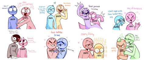 @swirlseypop just made these really cute ship dynamics! You know what I had to do! :) : mbti Cute Ship Dynamics, Mbti Ship Dynamics, Infp Relationships, Infj And Entp, Intj Enfp, Mbti Ships, Mbti Zodiac, The 16 Personality Types, 16 Personality Types