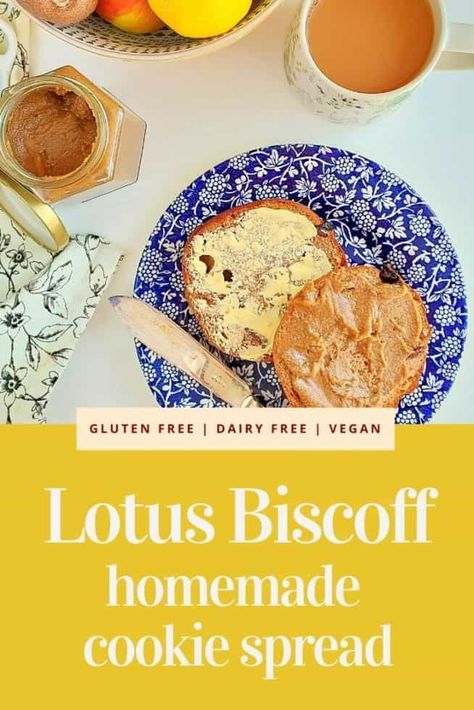 Gluten Free Biscoff, Lotus Biscoff Spread, Vegan Biscuits, Biscoff Spread, Lotus Biscoff, Egg Free Recipes, Cookie Spread, Digestive Biscuits, Homemade Gluten Free